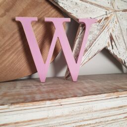 Wooden Letter W 30cm Georgian Style, Nursery Decor - thumbnail 2