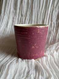 Dark Pink Ceramic Planter, Handmade Glazed Pot, Pink Plant Large Vessel, Unique British Gift, Handcrafted Pots - thumbnail 1