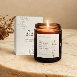 Custom Candle, Personalised Message Candle Uk, Any Your Words Here Text