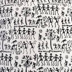 Cushion/Throw Pillow Covers, Block Print Cotton, Floral Motif, 16x16 Inches.black, White , Monochrome Pillow Case, Accent Cushion, Floor - thumbnail 4