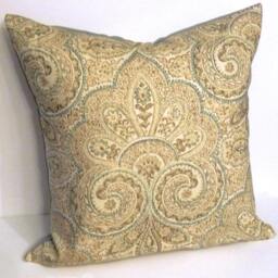 "Kashan Paisley in Patina - 20""x20" - thumbnail 3