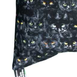 Black Cat Cushion Cover Fits 18 - thumbnail 3