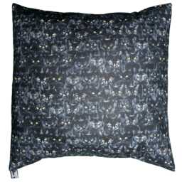 Black Cat Cushion Cover Fits 18 - thumbnail 2