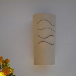 Ceramic Waves Cylinder, Wall Lamp - thumbnail 3