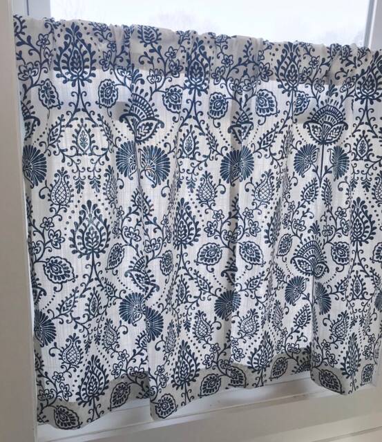 Floral Cafe Curtains Farmhouse Kitchen Tiers - image 1