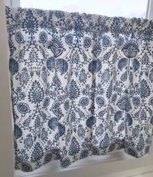 Floral Cafe Curtains Farmhouse Kitchen Tiers - thumbnail 1