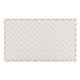 Beige Chevron Indoor/Outdoor Doormat Recycled PVC, Anti-Slip - 70 X 40cm - thumbnail 2