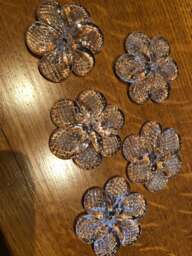 Flowers, Roses Or Rosette, Spare Parts in Murano Blown Glass, 5 cm Diameter - thumbnail 1