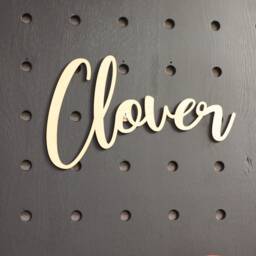 Personalized Wooden Name Sign Birch Plywood Wall Art - thumbnail 3