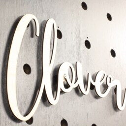 Personalized Wooden Name Sign Birch Plywood Wall Art - thumbnail 2
