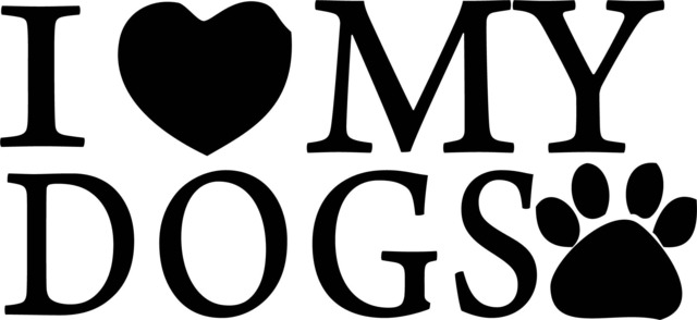 I Love My Dogs Printable Wall Art