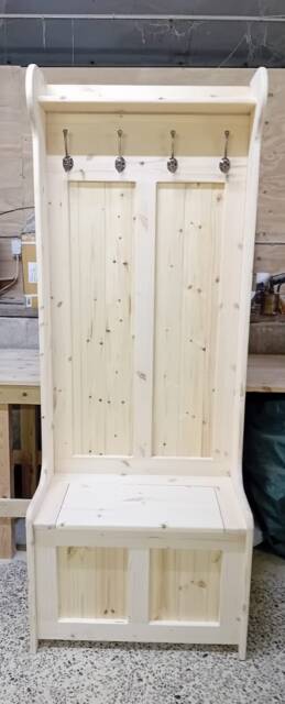 3Ft Coat Rack With Brass Antique Hooks Any Size Madedelivery Cost Shown On The 2nd Photo - image 1
