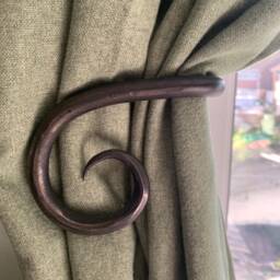 Curtain Tie Backs, Blacksmith Made - thumbnail 3