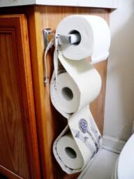 Guest Bathroom Accessories...home Decoration...bathroom Handy Accessories...silver Flower ... Toilet Paper Holder - thumbnail 2
