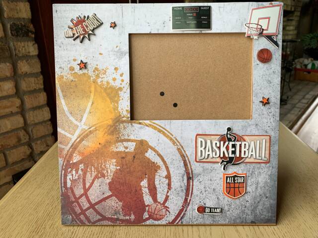 Basketball Picture Frame, Basketball, Hoops, Team, Coach Gift, Slam Dunk, Nba, Mvp, Hoops 12 X Hold 5X7 - image 1