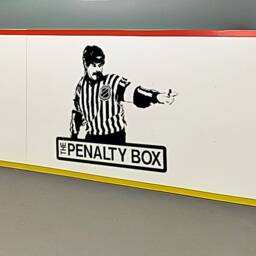 Hockey Referee Vinyl Wall Decal Penalty Box Sign, Boys Bedroom Decor - thumbnail 2