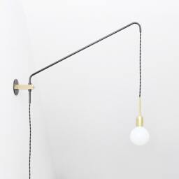 Modern Brass Balance Wall Lamp Oxidized Steel Sconce - thumbnail 1