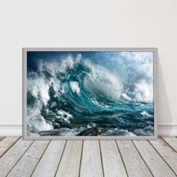 Ocean Waves. Framed Picture Print With A Choice Of Frame Colours. Seascape - thumbnail 3