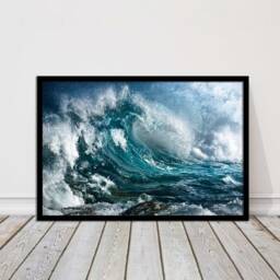 Ocean Waves. Framed Picture Print With A Choice Of Frame Colours. Seascape - thumbnail 2
