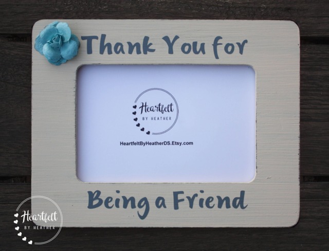 Thank You Gift - Rustic Wood Picture Frame, Best Friend Keepsake - image 1