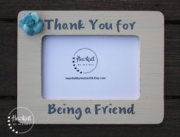 Thank You Gift - Rustic Wood Picture Frame, Best Friend Keepsake - thumbnail 1