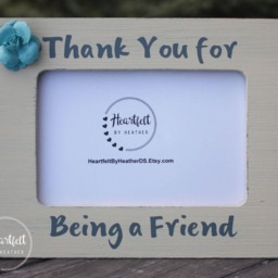 Thank You Gift - Rustic Wood Picture Frame, Best Friend Keepsake - thumbnail 2