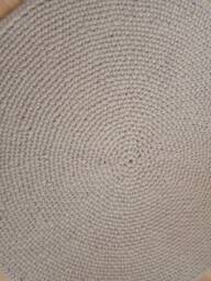 Handmade Wool Round Rug, Scandinavian Style - thumbnail 4