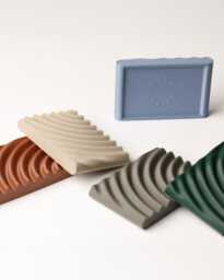 Soap Dish Eco-Friendly - Bathroom Drainage Grooves For Drainage Without Plastic & Wood Based