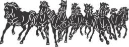 Horse Decorative Panel, Wall Hanging, Room Decorating, Laser, Cnc, File Cdr, Svg, Dxf, Ai, Eps, Jpa - thumbnail 3