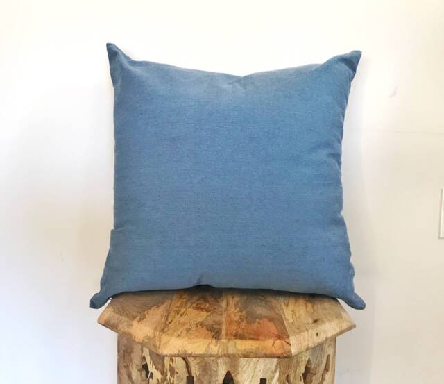 Denim Pillow Cover Sham, Blue Jeans Throw Pillow, Accent Recycled Pillow, Decor, Cushion, Bedding Room Decor - image 1