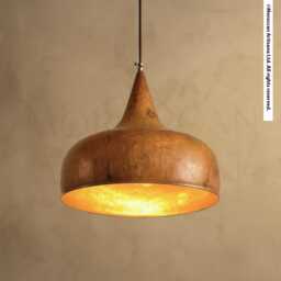 Rustic Copper Pendant Light - Handmade Fire-Aged Kitchen Island Fixture in Multiple Sizes - thumbnail 4