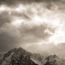 Mountain Wall Art, Instant Nordic Print, Minimalist Modern Decor, Black & White Art Photo Poster, Download - thumbnail 3