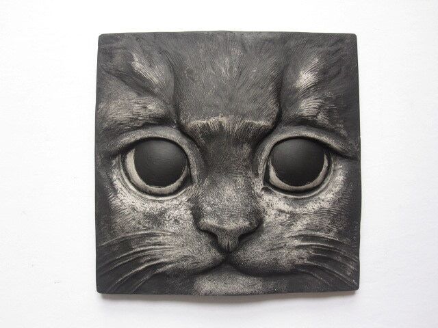 Kitten Face Wall Sculpture - image 1