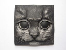 Kitten Face Wall Sculpture - thumbnail 1