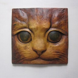 Kitten Face Wall Sculpture - thumbnail 2