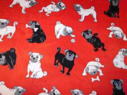 Pug Puppies Fleece Blanket - thumbnail 1