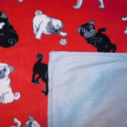 Pug Puppies Fleece Blanket - thumbnail 2