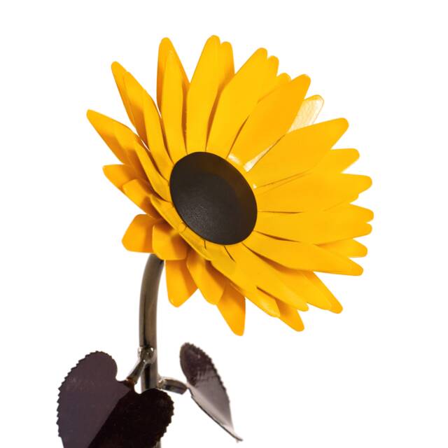 Personalized Gift Hand-Forged Wrought Iron Metal Sunflower - image 1