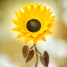 Personalized Gift Hand-Forged Wrought Iron Metal Sunflower - thumbnail 4