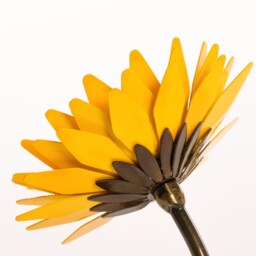 Personalized Gift Hand-Forged Wrought Iron Metal Sunflower - thumbnail 2