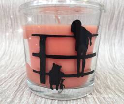 Winnie The Pooh & Christopher Robin Candle. Birthday. Wedding. Anniversary. Baby. Thank You. Friendship. Valentines Day. Mothers Day - thumbnail 1