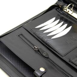 Personalized Leather Portfolio, 3 Ring Binder Padfolio For A4 Notepad, Portfolio With Name/Logo, Gift Graduate/Colleague/Boss - thumbnail 3