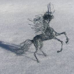 Pegasus Unicorn, Wire Horse, Unicorn Winged Gift, Fantasy Collectible, Art, Decor, Mythic Creature - thumbnail 4