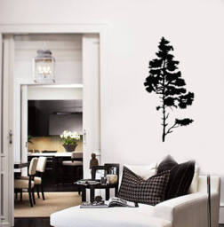 Pine Tree Vinyl Wall Decal Nature Room Art Decoration Home Decor Idea Stickers Mural - #2655Di