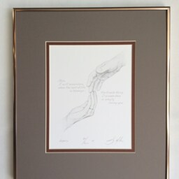 Legacy Dot Art Print Hands, Poem, Signed & Numbered - thumbnail 3