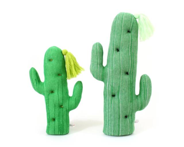 Cactus Knit Pillow - Merino Wool - image 1