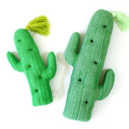 Cactus Knit Pillow - Merino Wool - thumbnail 2