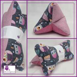 Owl Reading Pillow - Neck Roll Wedge Tablet Holder Bookend Support Decorative Washable - thumbnail 2
