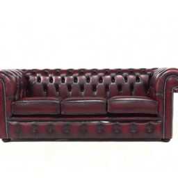 Lounge Sofa Suite 3 + 2 Seater Oxblood Red Real Leather Free Mainland UK Delivery - thumbnail 3