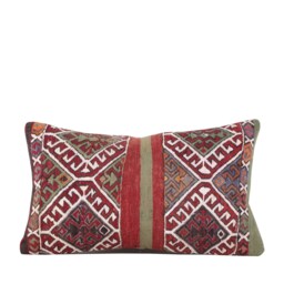 "Kilim Pillow Cover, Vintage Pillow, 14.37"" X 23.82" - thumbnail 1